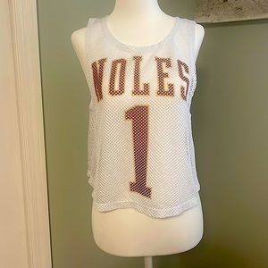 FSU Seminoles meshed cropped jersey